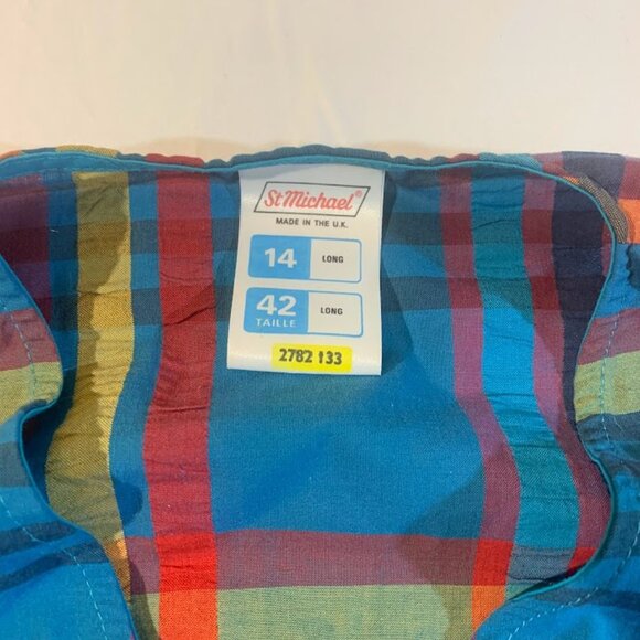 St Michael Plaid Cinch Waist Midi Dress - Picture 7 of 8